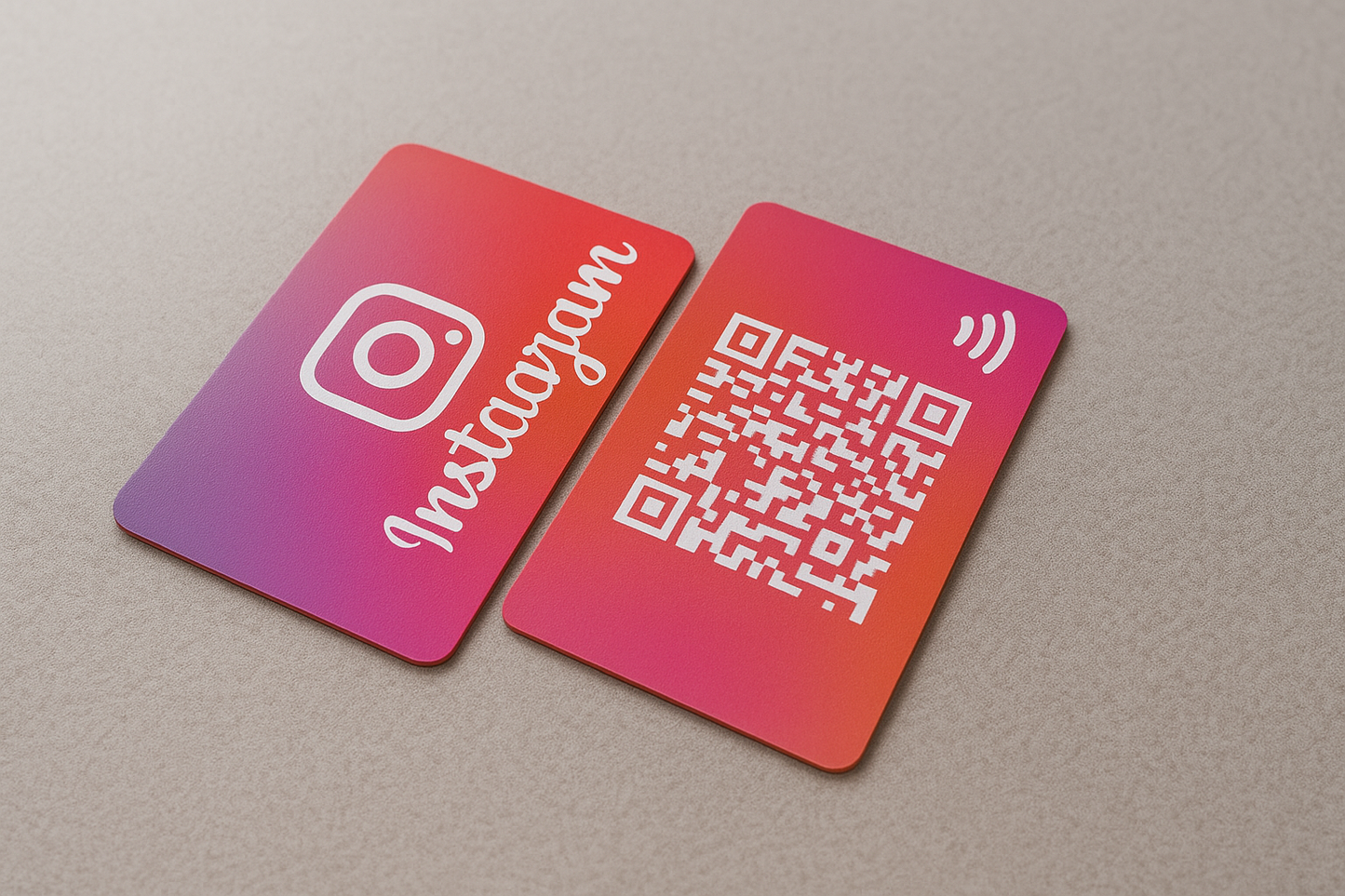Tarjeta NFC para compartir instagram via NFC y QR