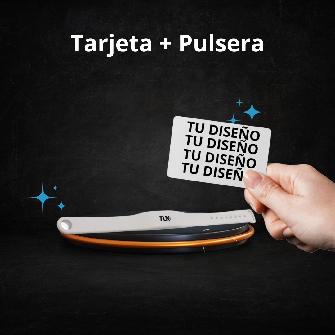 Combo Tarjeta NFC personalizada + Pulsera NFC