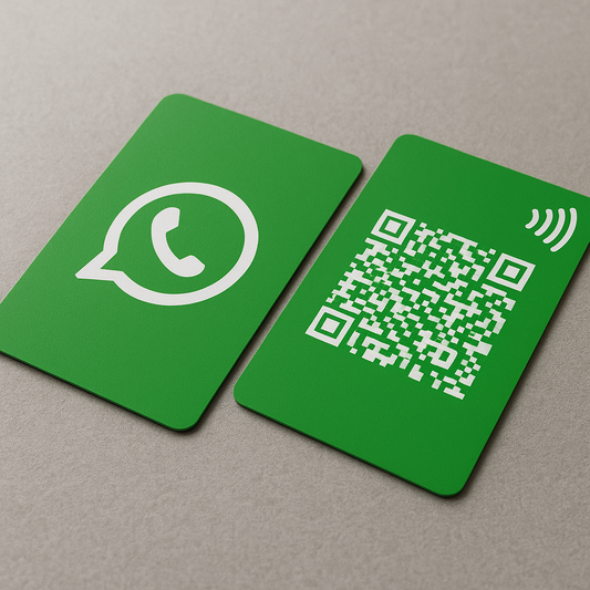 Tarjeta NFC para compartir Whatsapp via NFC y QR