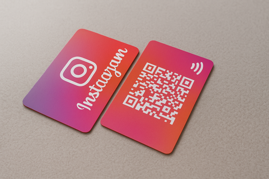 Tarjeta NFC para compartir instagram via NFC y QR