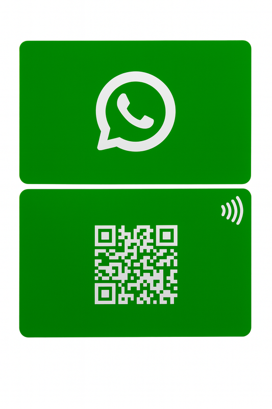 Tarjeta NFC para compartir Whatsapp via NFC y QR