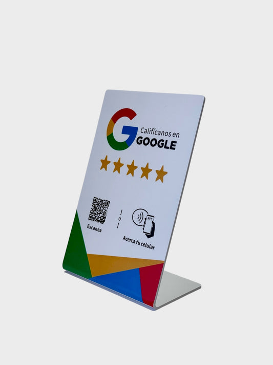 Acrilico NFC para reseñas de google (Diseño de la foto)